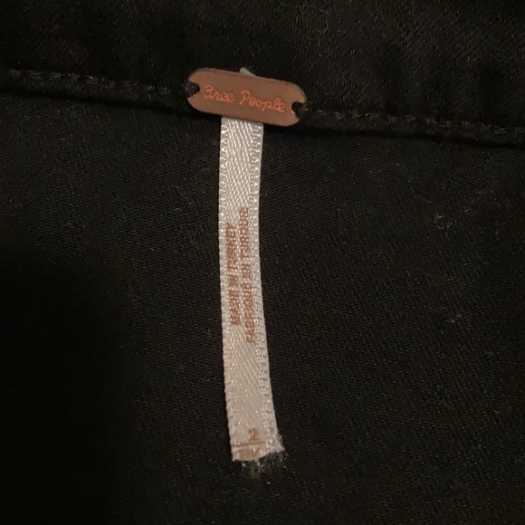 free people black skirt with buttons - Picture 3 of 3